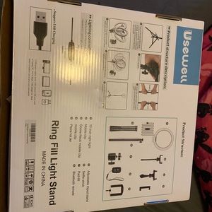 10” tripod ring light